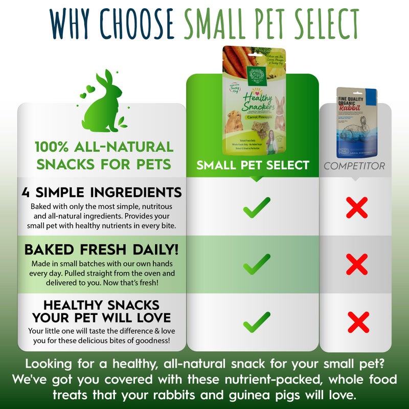 Small Pet Select - Healthy Snackers - Carrot/Pineapple - Image 4